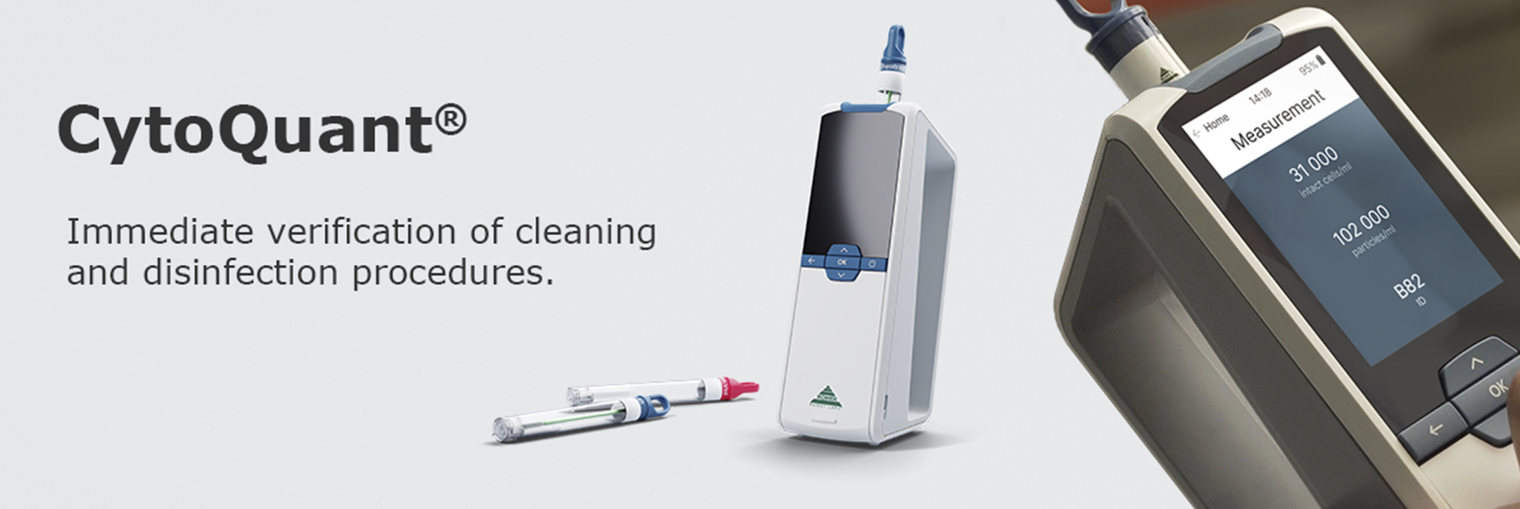 Romer Labs® Introduces CytoQuant®, the Mobile Flow Cytometer Designed for the Immediate Verification of Cleaning and Disinfection Procedures.